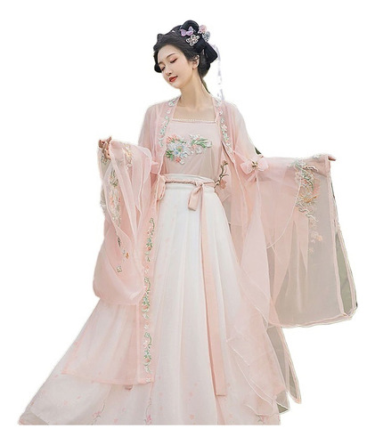 Vestido Hanfu Mujer Carnaval Hada Cosplay Disfraz Chino