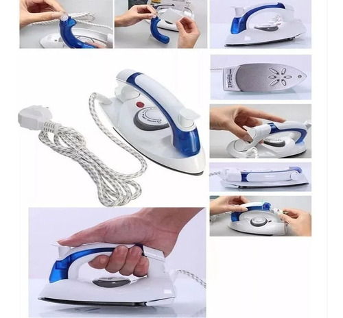Plancha Portátil De Ropa Mini Plegable En Seco A Vapor Viaje