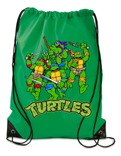 Tortugas Ninja Tula Sport, Deportiva, Mochila Gym Bolsa X