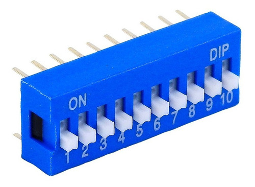 30 Mini Dip Switch Interruptor Deslizable 10 Palancas