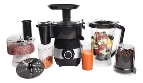 comprar Set Procesador Eléctrico De Alimentos 5 En 1 Negro