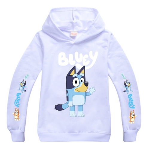 Bluey Familia Y Amigos Sudadera Con Gorro Para Niños