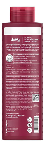 Shampoo Sos Bomba Ultra-hidratação Reconstrutora 300ml