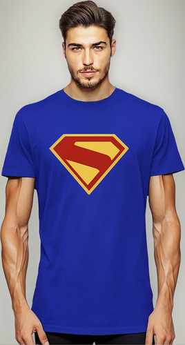 Polera Estampada Superman Superheroe 2025 Logo