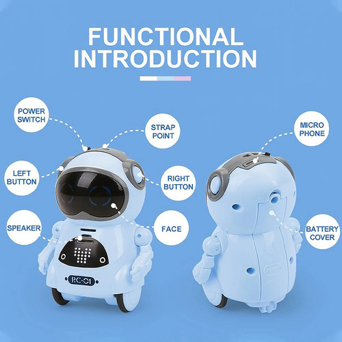Robot Rc De Bolsillo Que Habla, Diálogo Interactivo Y Recono