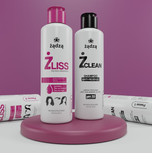Kit Progressiva Organica Sem Formol 300ml + Shampoo Zadza