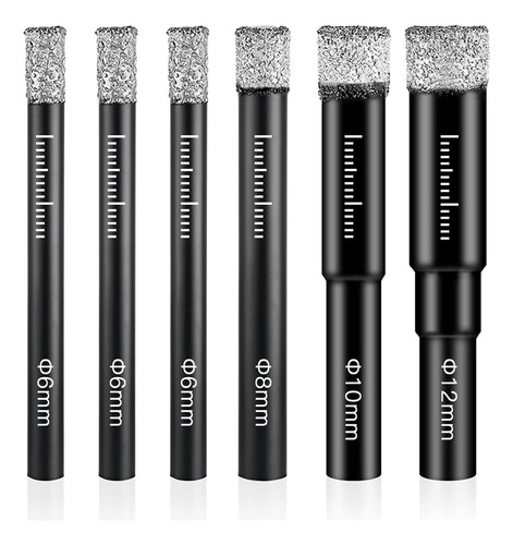 6 Piece Diamond Drill, Porcelain Drill, 6mm, 8mm 2024