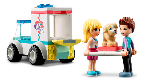 Lego Friends Ambulancia Clínica De Mascotas 54 Piezas 41694 Cantidad De Piezas 54