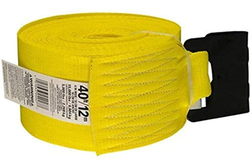 Keeper 04927 40 X 4 Winch Strap With Flat Hooks