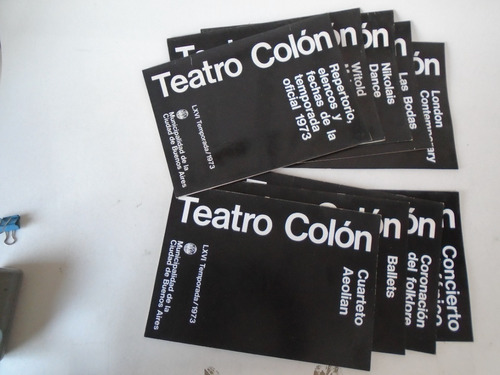 Teatro Colón - 9 Programas 1973