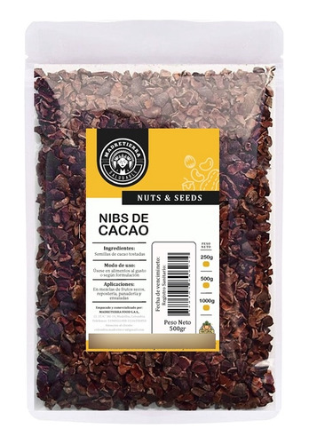 Nibs De Cacao Puro X500g Sin Azúcar - g a $70