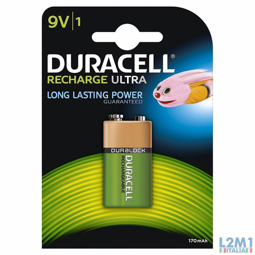 Bateria Duracell 9v 170mah Ultra Recarregável