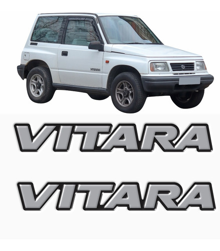 Par Adesivo Emblema Suzuki Vitara Resinado Vtr01