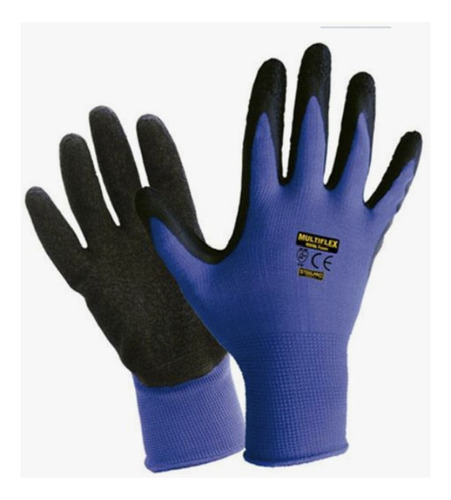 Guantes De Trabajo. Poliéster Con Látex/montevideo Uniformes