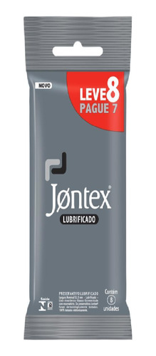 Camisinha Jontex Lubrificado Com 8 Unidades