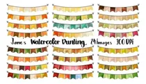 Comprar Cliparts Imagenes Png Banderines De Colores Jk85
