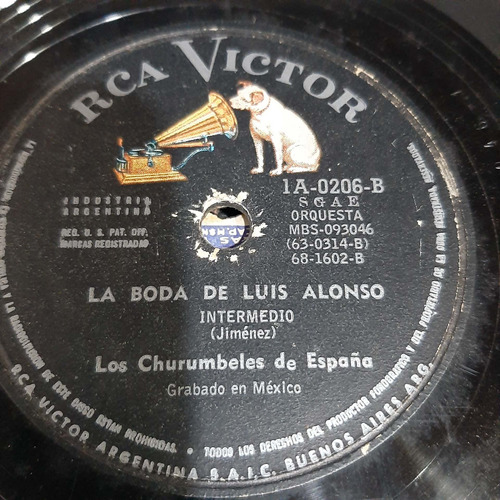 Pasta Los Churumbeles De España Rca Victor C181