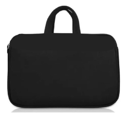 Imagen 1 de 1 de Funda Notebook 15 Pulgadas Negra Cierre Neoprene Manija
