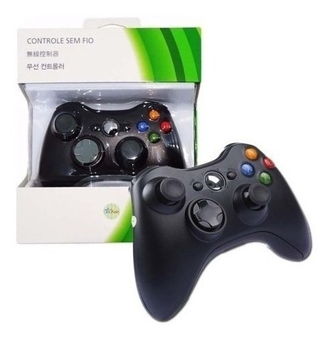 Imagem 2 de 6 de Controle Xbox 360 Wireless Sem Fio + 2 Bateria Cabo Usb