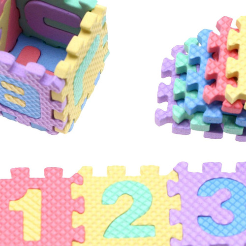 Yy Tapete De Juego Puzzle, 36 Piezas, Alfabeto, Número