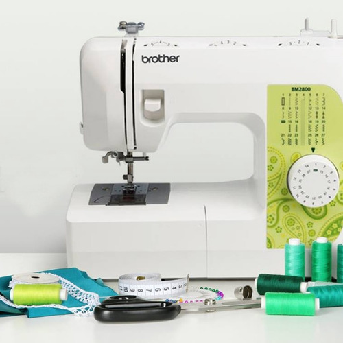 Máquina de coser recta Brother BM2800 portable blanca 220V