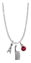 Comprar Collar Cuchilla De Carnicero Dije Cuchillo Collar Chef Carnicero Collar Personalizado Letra Nombre Collar Moda Dije
