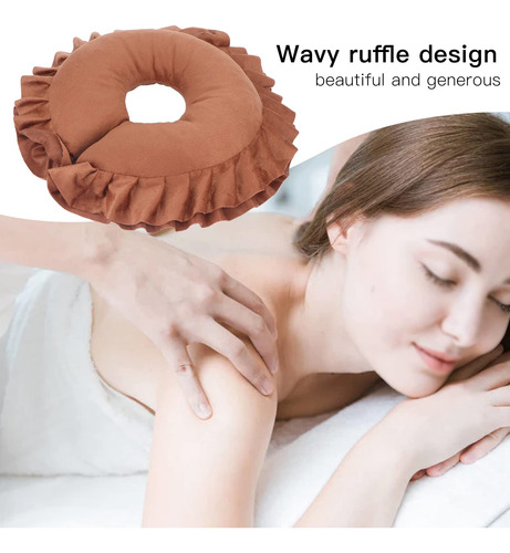Cojín De Soporte Para El Cuello Forma De U Café Transpirable Café Diseño De La Tela
