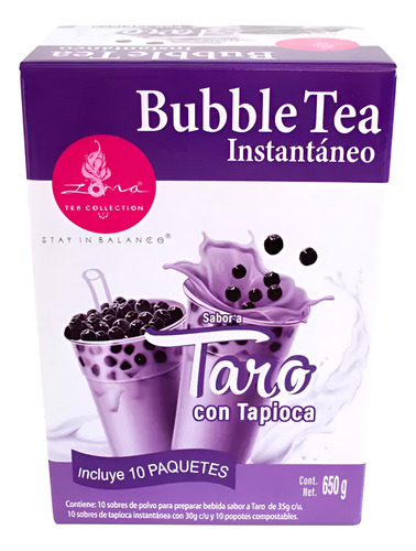  Zoma Tea Taro Tapioc Bubble Tea instantáneo de taiwán 650gr