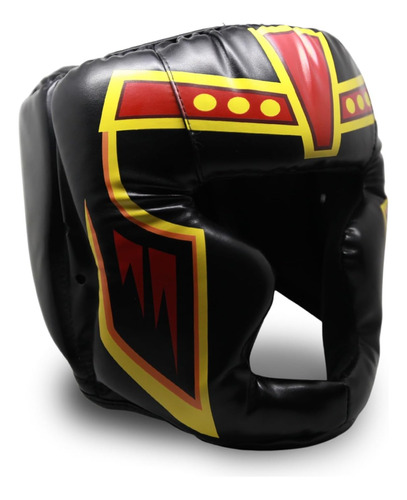 Casco De Boxeo Negro S/l Uso Para Entrenamiento De Mma Kickb