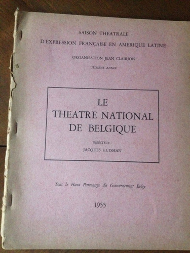 Le Theatre National De Blegique  (dos Diferentes  )       I1