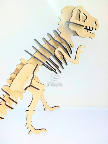 Imagen 4 de 4 de T-rex / Tiranosaurio Rex / Dinosaurio - Mdf / Fibrofacil