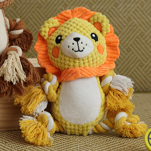 Lindo Juguete Chirriante De Felpa Para Perros, Juguete León