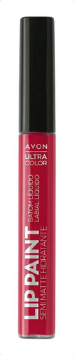 Avon Lip Paint Labial Líquido Semi Matte Hidratante Color Raspberry Truffle