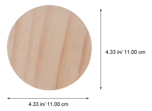 5pcs Rodada Delicado Ofício Diy Material Placa De Madeira Ac