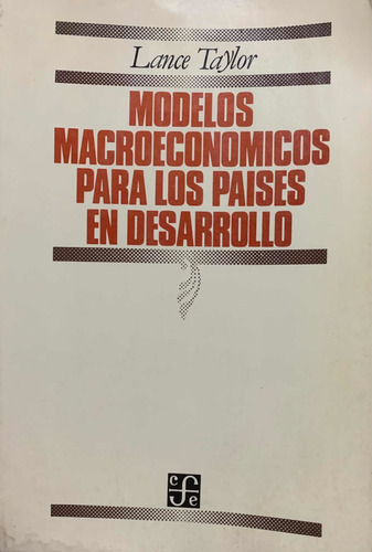 Modelos Macroeconómicos Para Los Países En Desarrollo (Usado)