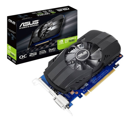 Placa Video Asus Phoenix Geforce Gt 1030 Oc 2gb Gddr5 Gtia