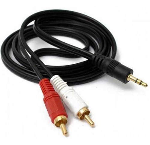 Imagen 1 de 5 de Cable De Audio Auxiliar Jack Spica 3.5mm A Rca Equipo Música