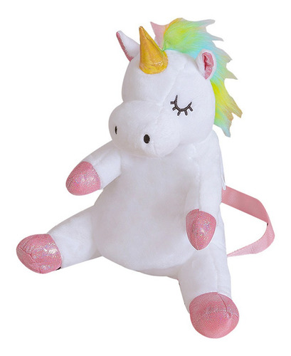 Mochila De Peluche Para Niños, Bolsa De Unicornio, Adorable