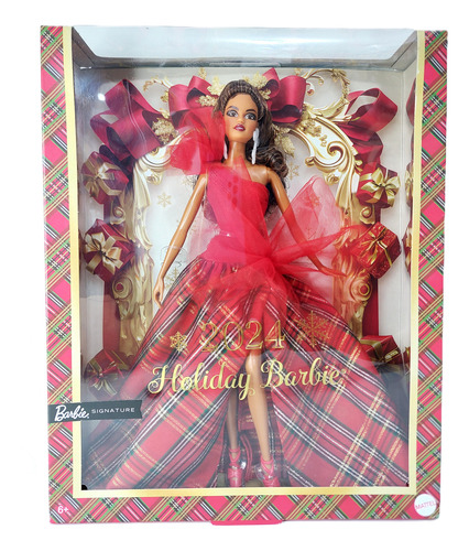 Barbie Signature - Holiday Doll 2024 Castaño - Muñeca Mattel (Usado)