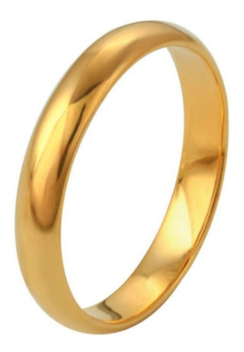 Anillo Argolla Confort Baño De Oro 24k Mayoreo Regalo 11216