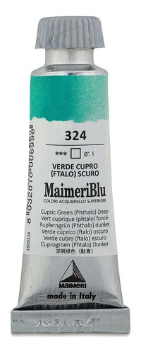 Aquarela Maimeri Blu Tubo Gr.1 324 Cupric Green Deep 12ml