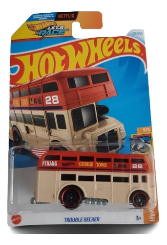 Hot Wheels Trouble Decker Bus Inglés De Colección