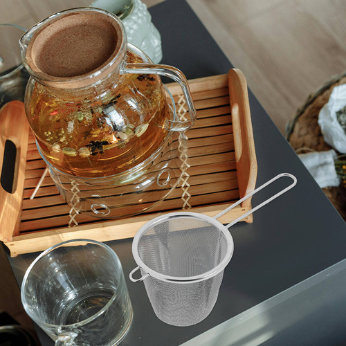 Infusor De Té De Malla Fina De Acero Inoxidable, Holgado