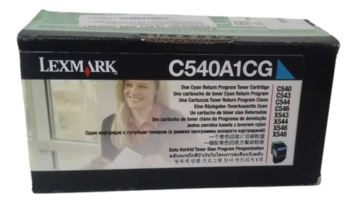 Cartucho Lexmark Cyan C540a1cg