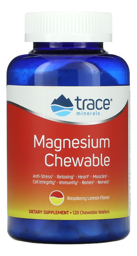 Trace Minerals Magnesio Masticable 120tabs Rasberrylemon Sabor Rasberry-lemon