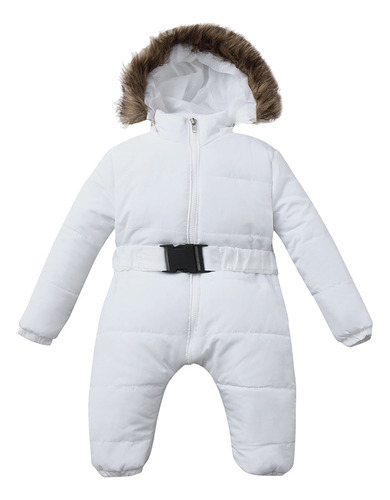 Mameluco De Invierno Para Bebés Y Niñas, Chaqueta Suave Con