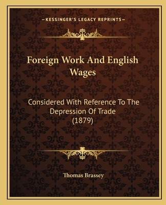 Libro Foreign Work And English Wages: Considered With Ref...