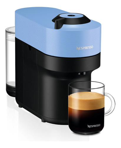 Cafetera Nespresso Vertuo Pop Color Celeste + Capsulas