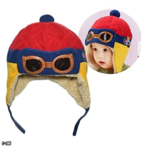 Gorro Tipo Piloto Para Bebe Niños De 0 - 4 Años (1301)