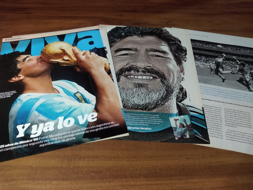 (rp118) Diego Maradona * Tapa Revista + 10 Pgs * 2011